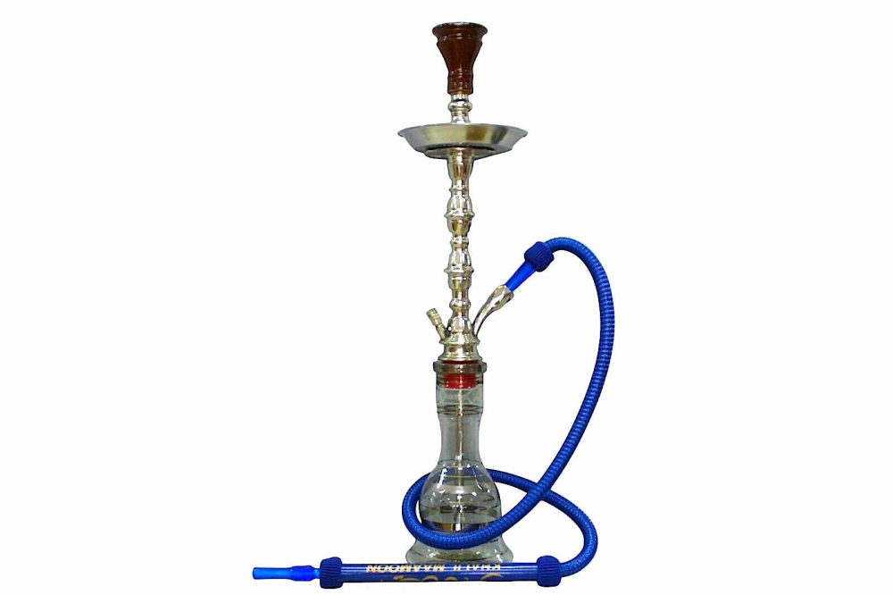 Khalil Mamoon Double Shamadan Hookah - Silver - Image 1