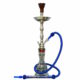 Khalil Mamoon Double Shamadan Hookah - Silver