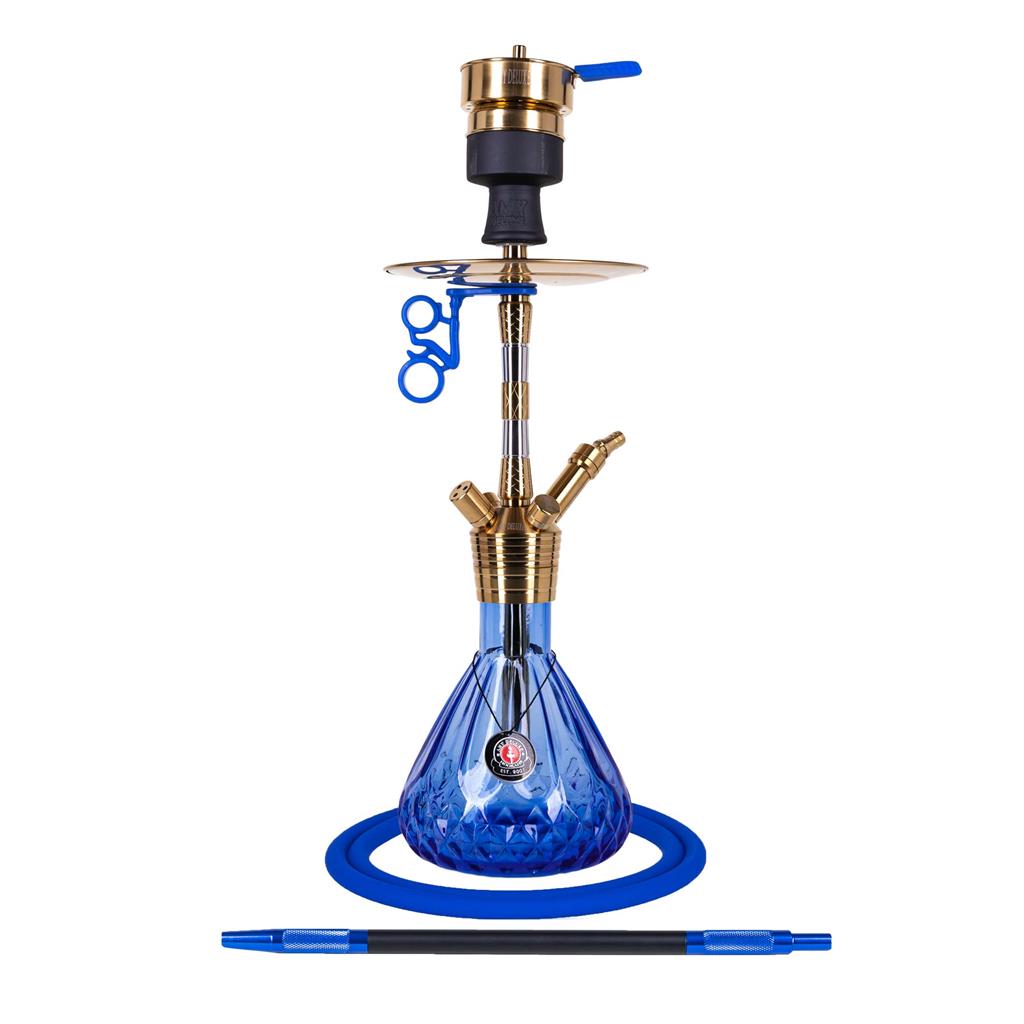 amy-deluxe-fusion-kite-gold-over-blue AMY Deluxe Fusion Kite S Hookah - Stainless Steel - Image 2