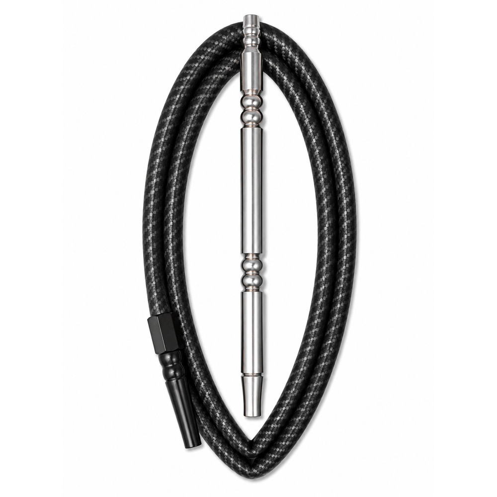 aura-hose-1000x1000-white Aura Stealth™ Black Silicone Hookah Hose - Image 1