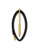 Aura Essential Series Silicone Hookah Hose with Vibrant Handle Finish