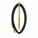 Aura Essential Series Silicone Hookah Hose with Vibrant Handle Finish